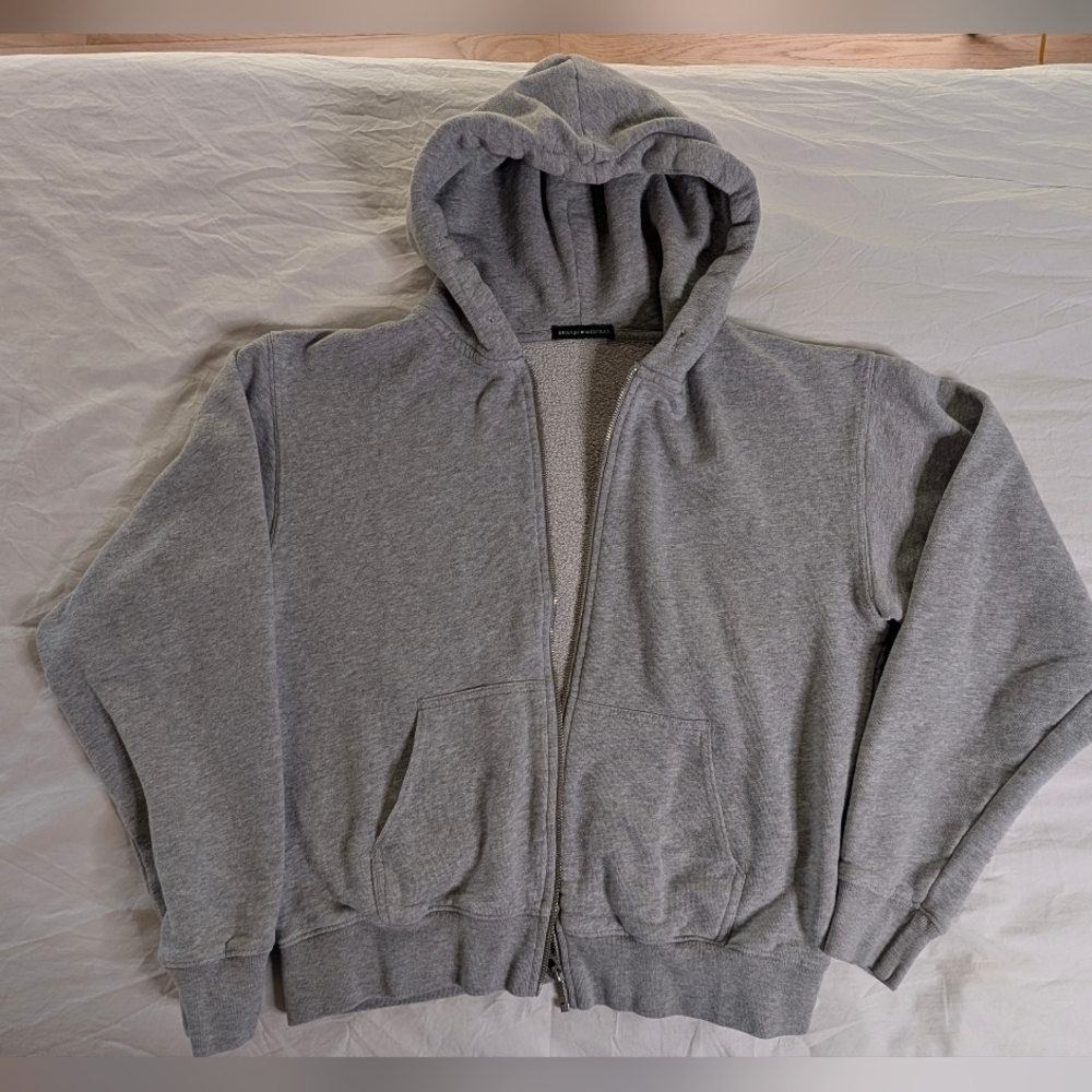Brandy Melville Christy Hoodie Gray Sz OS - Picture 7 of 12